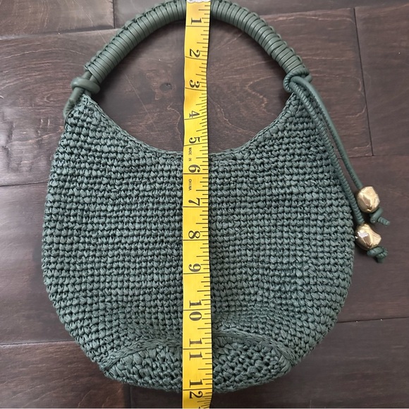 Madewell nwot The Camren Mini Bag foraged green straw bag - Picture 12 of 12